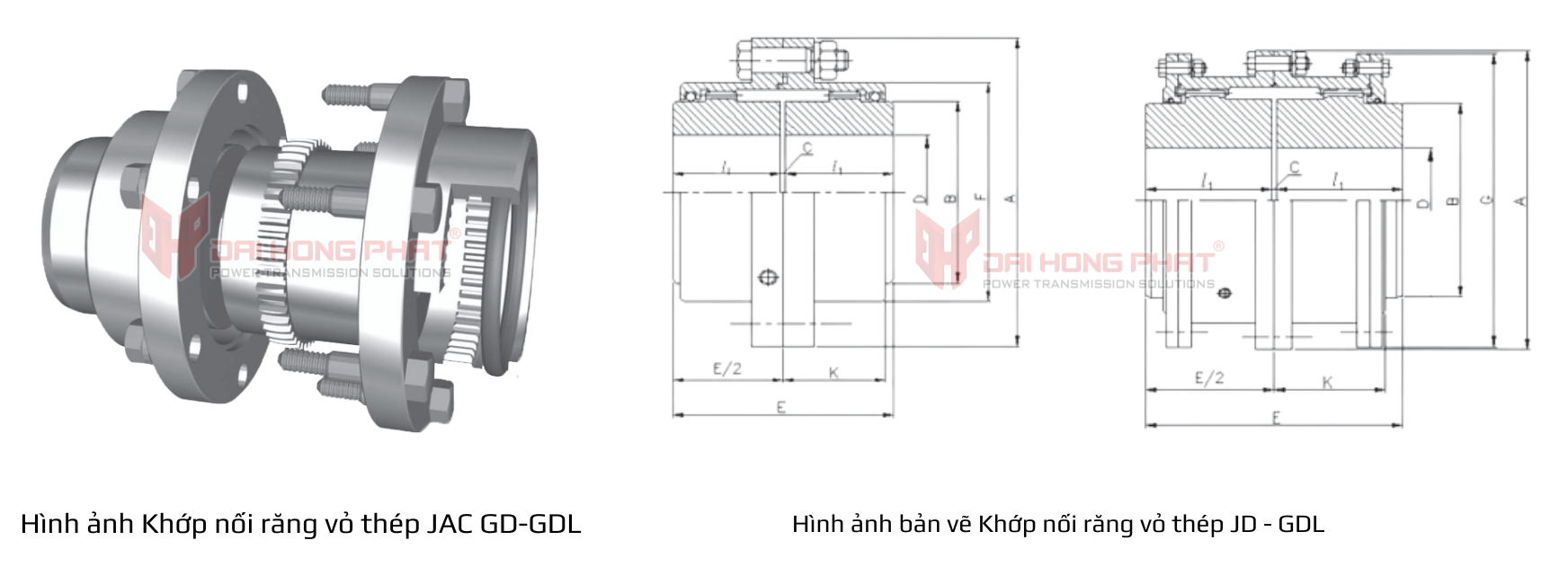 Bản vẽ kỹ thuật khớp nối răng JAC GD-GDL