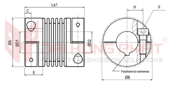 KhỚp NỐi LÒ Xo Encoder Kbk Kb2 Đại Hồng Phát