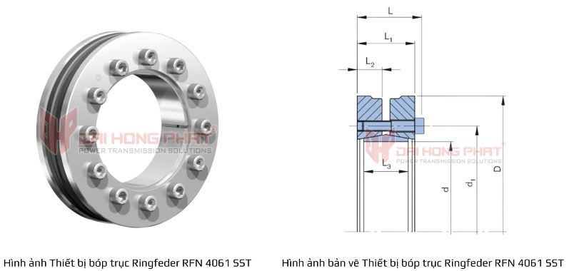 Bản vẽ kỹ thuật thiết bị bóp trục RfN 4061 SST