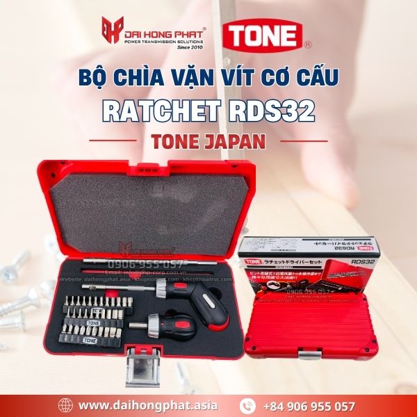 Bộ Chìa Vặn Vít Cơ Cấu Ratchet RDS32