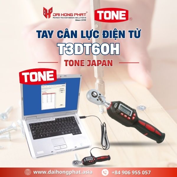 Tay cân lực điện tử T3DT60H TONE Japan - Đại Hồng Phát