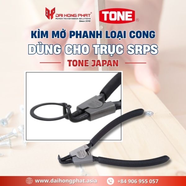 Kìm TONE SRPS - Kìm mở phanh loại cong