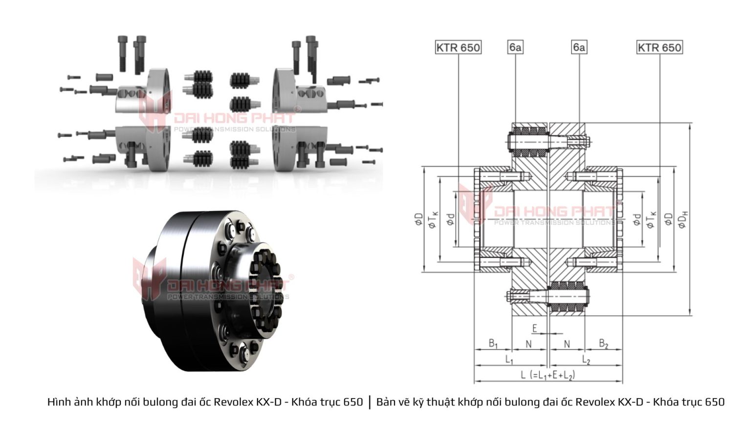 KHỚP NỐI BU LÔNG KTR REVOLEX KX-D - Đại Hồng Phát