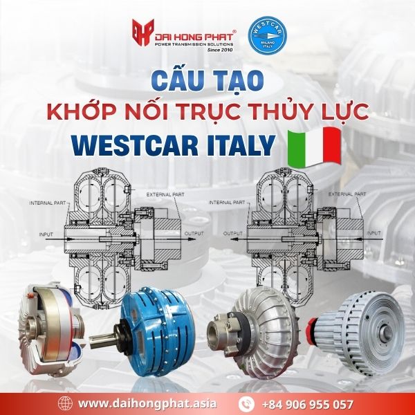 Cấu tạo khớp nối trục thủy lực Westcar Italy