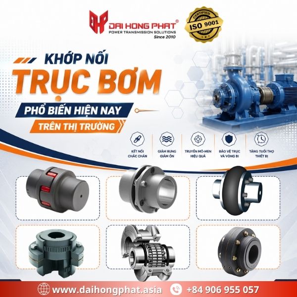 Khớp Nối Trục Bơm Phổ Biến Hiện Nay Trên Thị Trường