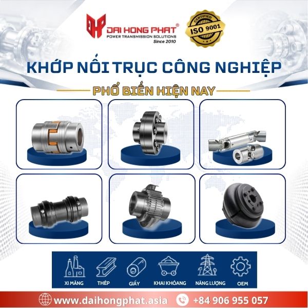 Khớp Nối Trục Công Nghiệp Phổ Biến Hiện Nay