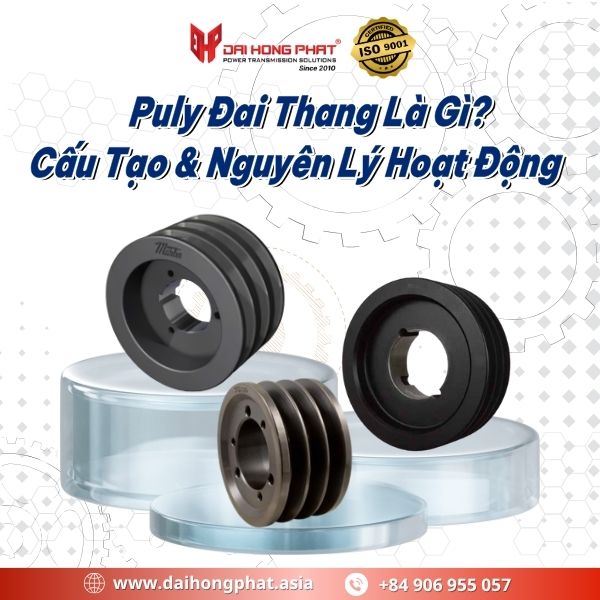 Tìm hiểu cấu tạo và nguyên lý hoạt động của puly đai thang