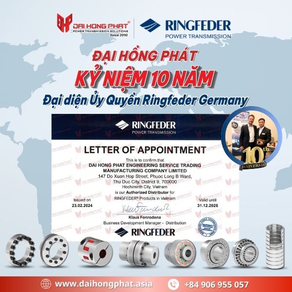 Đại Hồng Phát kỷ niệm 10 năm - Đại diện ủy quyền Ringfeder Germany