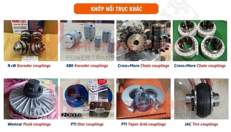 Phân các loại khớp nối trục, khớp nối trục do Đại Hồng Phát cung cấp