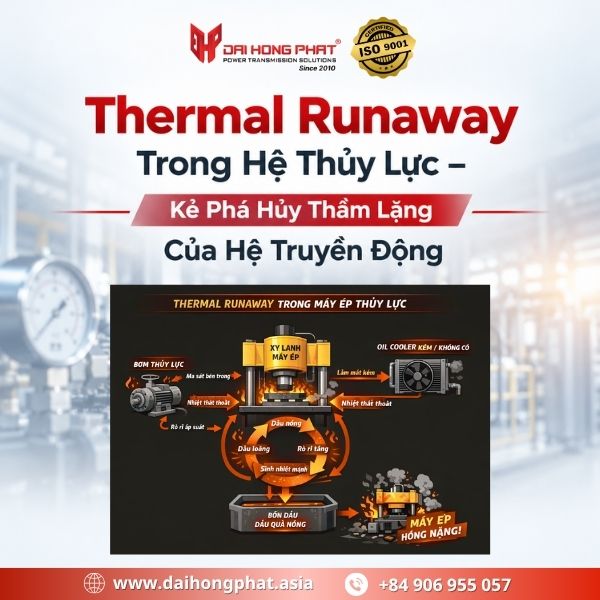 Thermal Runaway Trong Hệ Thủy Lực – Kẻ Phá Hủy Thầm Lặng Của Hệ Truyền Động