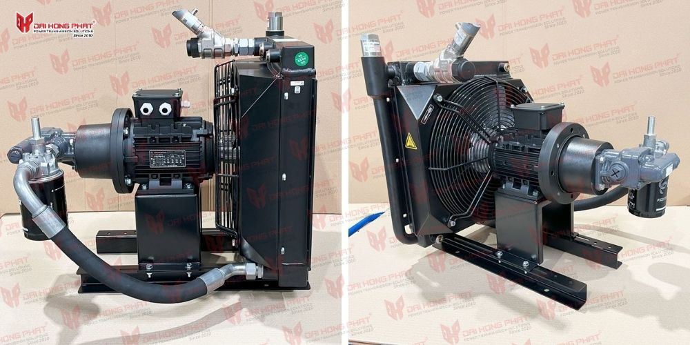 Ảnh thực tế Bộ làm mát dầu KTR OPC 300 tại kho Đại Hồng Phát