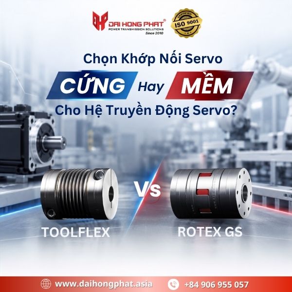 Chọn Khớp Nối Servo Cứng Hay Mềm Cho Hệ Truyền Động Servo?