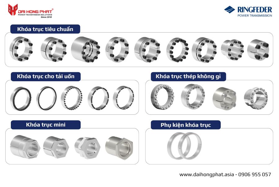 Danh mục sản phẩm khoá trục không then Ringfeder Germany