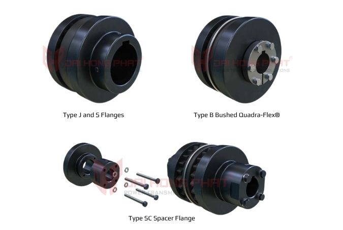 Thông số kỹ thuật Khớp nối trục Martin Quadra-Flex®