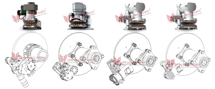 Cơ cấu kẹp phanh vào đĩa EMB-STOP