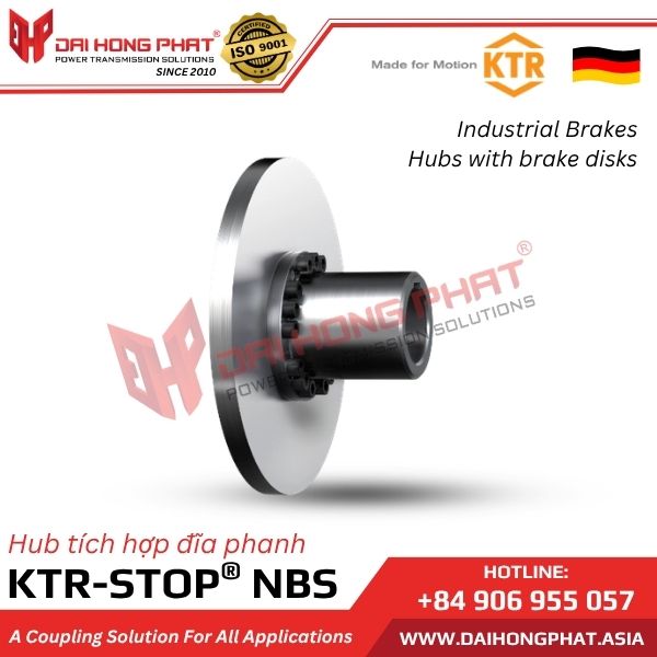 Hub tích hợp đĩa phanh KTR STOP NBS