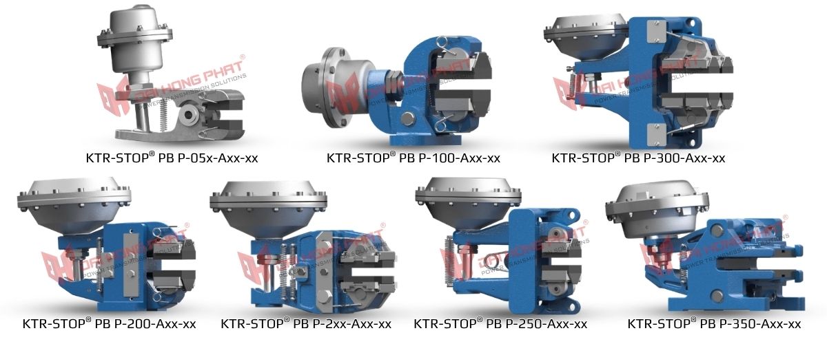 Phân loại phanh đĩa khí nén chủ động KTR-STOP - Đại Hồng Phát