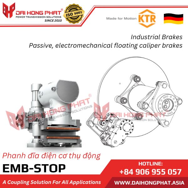 Phanh đĩa điện cơ thụ động EMB-STOP