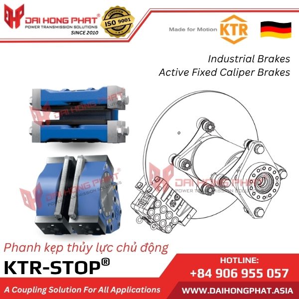 Phanh đĩa khí nén chủ động KTR-STOP