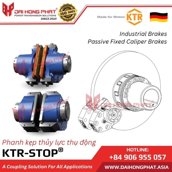 Phanh kẹp thủy lực thụ động KTR-STOP