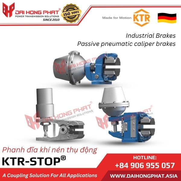 Phanh đĩa khí nén thụ động KTR-STOP