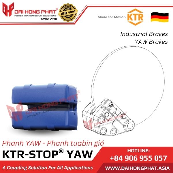 Phanh YAW cho tuabin gió KTR-STOP
