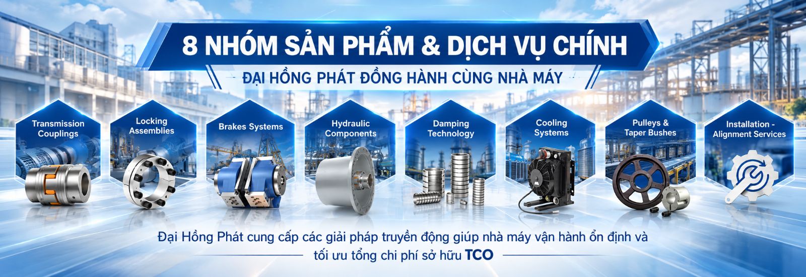 8 nhóm sản phẩm dịch vụ chính của đại hồng phát